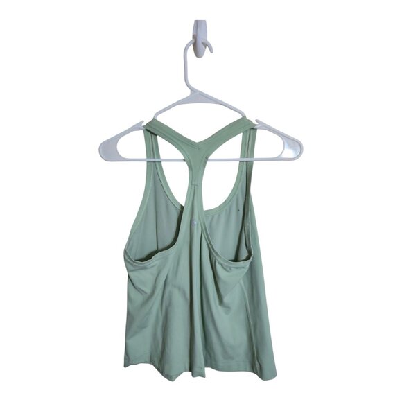 Lululemon Top Women 8 Green Tank Racerback Sportswear Athleisure Crossfit Gym - Picture 2 of 6